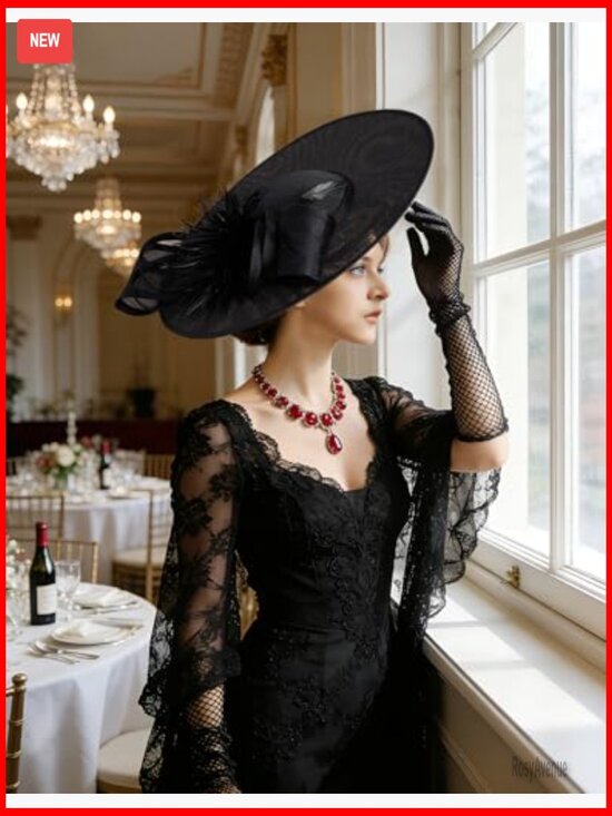 Elegant Fascinator Hat with Flower Feathers for Wedding Derby Tea Party